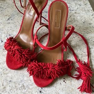Aquazzura Wild Thing Sandals red 38